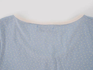 Unique Vintage U-Neck 3/4 Sleeve T-shirt
