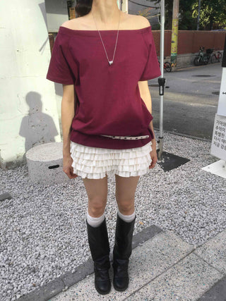 Feminine Tiered Tencel Slim Fit Shorts