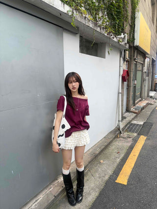 Feminine Tiered Tencel Slim Fit Shorts