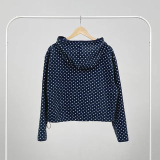 Belly Dot Hooded Fleece Jumper