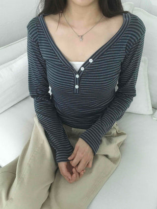 Striped Slim Fit Long Sleeve T-shirt