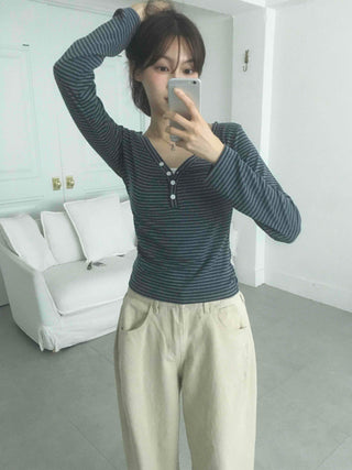 Striped Slim Fit Long Sleeve T-shirt
