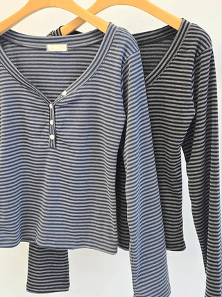Striped Slim Fit Long Sleeve T-shirt