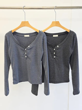 Striped Slim Fit Long Sleeve T-shirt