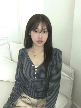 Striped Slim Fit Long Sleeve T-shirt