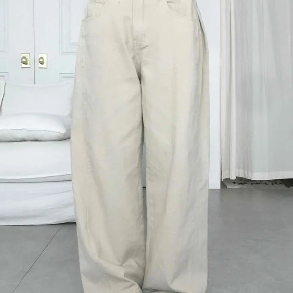 Street Cotton Wide Long Pants