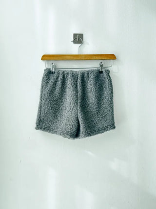 Slim Fit Boucle Elastic Waist Shorts
