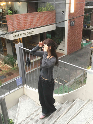 One-piece Halter Layered Long-Sleeve Cardigan