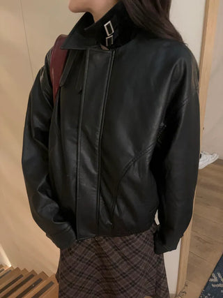 Maru Two-Buckle Leather Jumper
