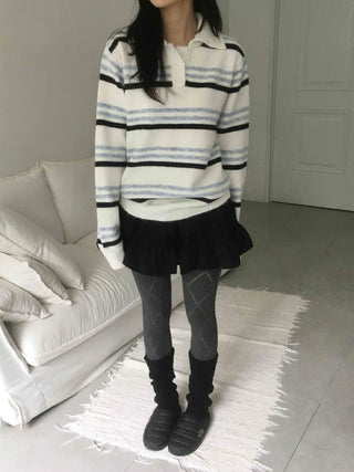 Vintage Long Sleeve T-shirt Wool/Mohair Knit