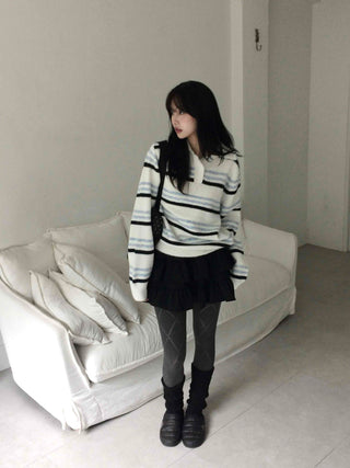 Vintage Long Sleeve T-shirt Wool/Mohair Knit