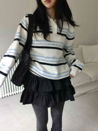 Vintage Long Sleeve T-shirt Wool/Mohair Knit