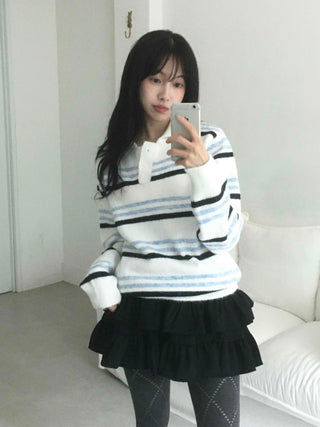 Vintage Long Sleeve T-shirt Wool/Mohair Knit