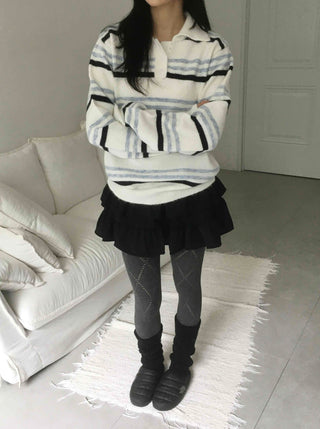 Vintage Long Sleeve T-shirt Wool/Mohair Knit