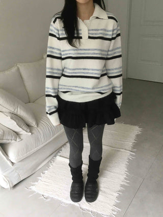 Vintage Long Sleeve T-shirt Wool/Mohair Knit