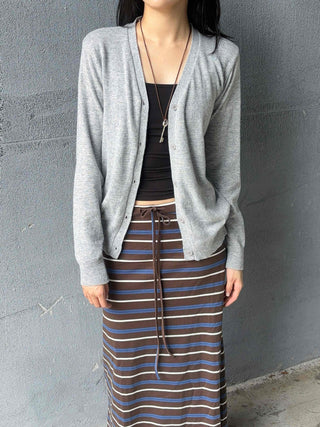 Basic Super Pretty Fit Plain Knit Cardigan