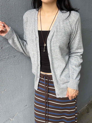 Basic Super Pretty Fit Plain Knit Cardigan