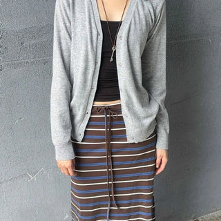 Basic Super Pretty Fit Plain Knit Cardigan
