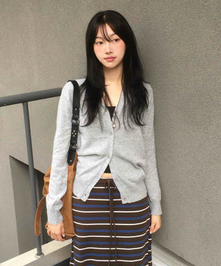 Basic Super Pretty Fit Plain Knit Cardigan
