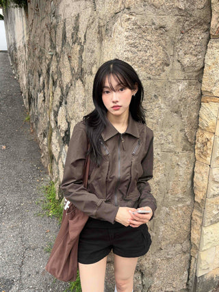 Aura Autumn Jumper Banded Midnight Jacket