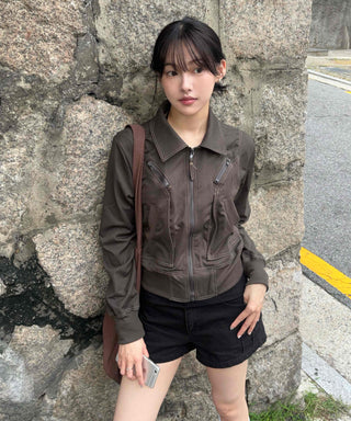 Aura Autumn Jumper Banded Midnight Jacket