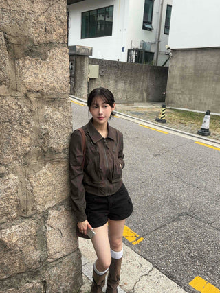Aura Autumn Jumper Banded Midnight Jacket