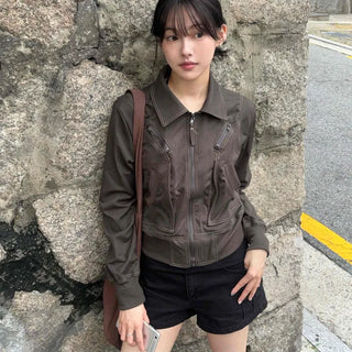Aura Autumn Jumper Banded Midnight Jacket