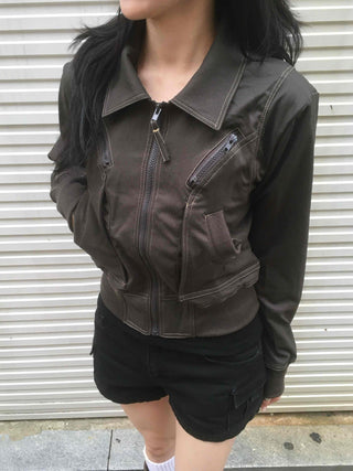 Aura Autumn Jumper Banded Midnight Jacket