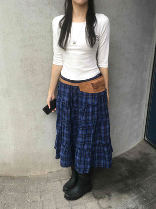 Daily Plain Cotton Long-Sleeve T-Shirt