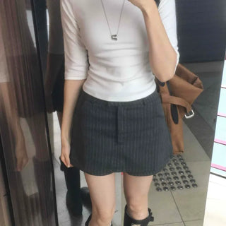 Daily Plain Cotton Long-Sleeve T-Shirt