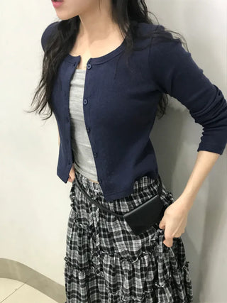 Neo Daily Punching Crop Cardigan