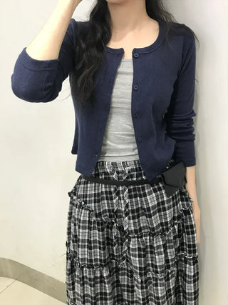 Neo Daily Punching Crop Cardigan