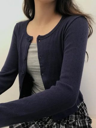 Neo Daily Punching Crop Cardigan