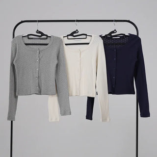 Neo Daily Punching Crop Cardigan