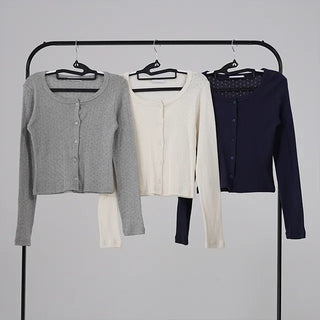 Neo Daily Punching Crop Cardigan