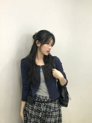 Neo Daily Punching Crop Cardigan