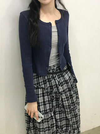 Neo Daily Punching Crop Cardigan