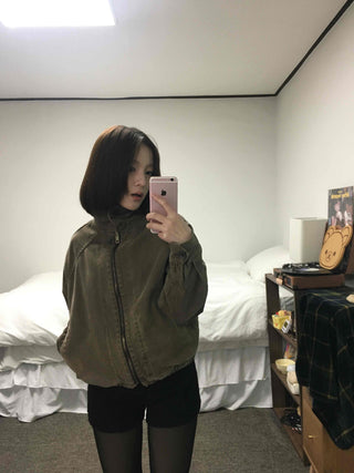 Inner Layered Brushed Knit Skinny Shorts