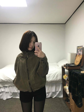 Inner Layered Brushed Knit Skinny Shorts