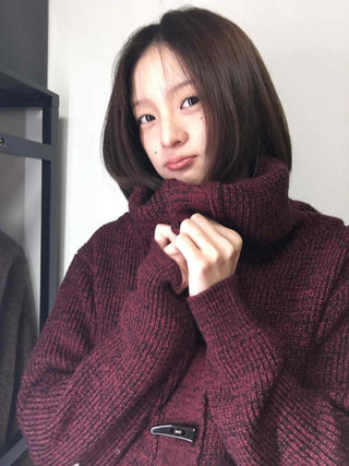 Twist Double Button Shoulder Open Knit Cardigan