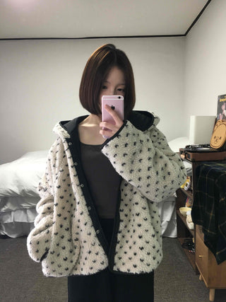 Oversized Hooded Duck Down Loose Fit Padded Jumper