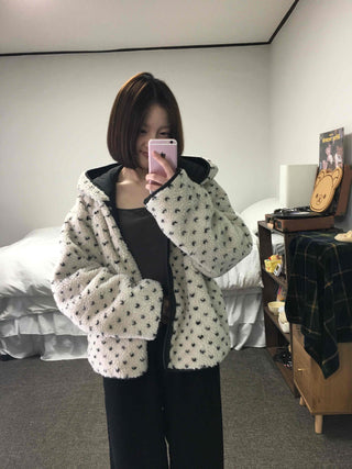 Oversized Hooded Duck Down Loose Fit Padded Jumper