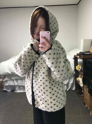 Oversized Hooded Duck Down Loose Fit Padded Jumper