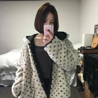 Oversized Hooded Duck Down Loose Fit Padded Jumper