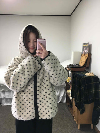 Oversized Hooded Duck Down Loose Fit Padded Jumper