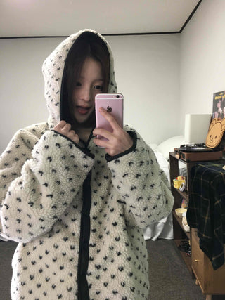 Oversized Hooded Duck Down Loose Fit Padded Jumper