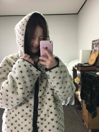 Oversized Hooded Duck Down Loose Fit Padded Jumper