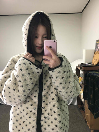Oversized Hooded Duck Down Loose Fit Padded Jumper
