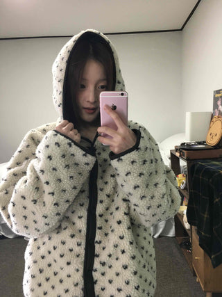 Oversized Hooded Duck Down Loose Fit Padded Jumper
