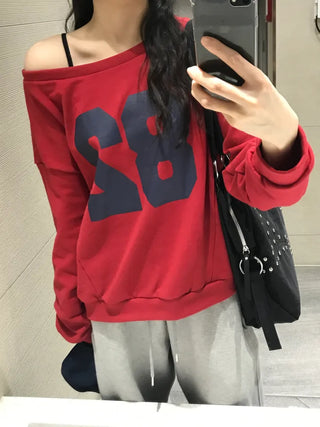 Bico Terry 82 One Off-Shoulder Sweatshirt